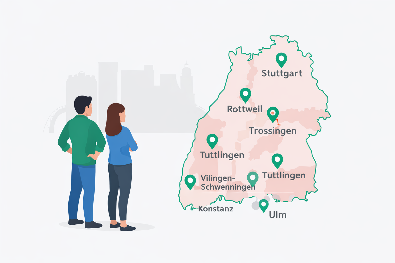 Servicegebiet Baden-Württemberg